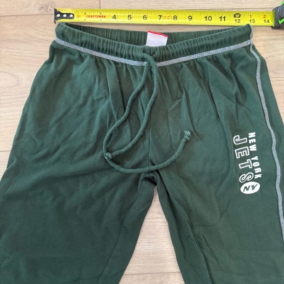 NFL Women's Jets Green Cotton Elastic Drawstring Lounge Jogger‎ Pants Small EUC - Picture 8 of 9